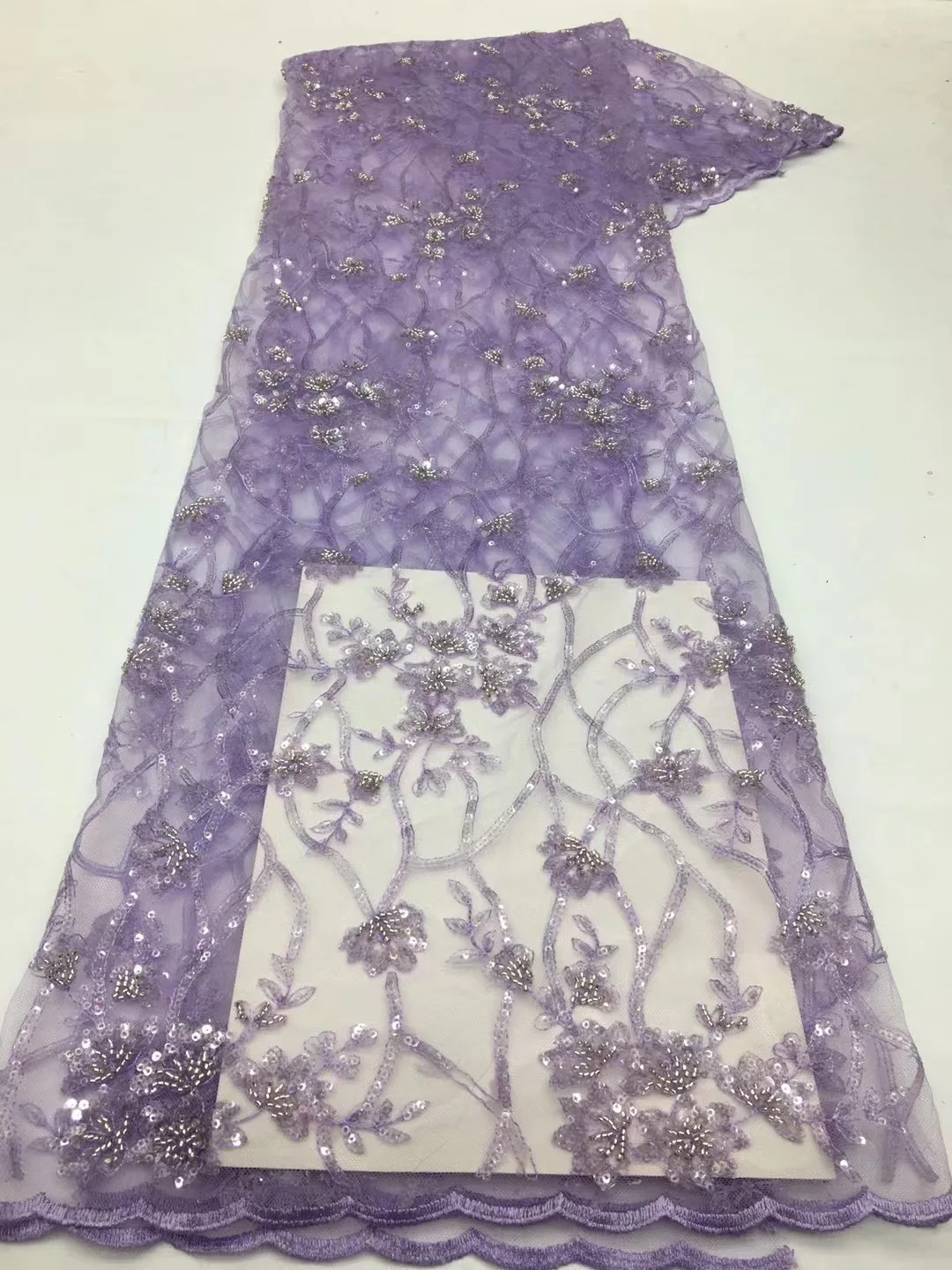 African French Net Embroidery Luxury Handmade 3D Sequins Beaded Lace Fabric for Wedding Party Evening Dress AXX5479
African French Net Embroidery Luxury Handmade 3D Sequins Beaded Lace Fabric for Wedding Party Evening Dress AXX5479