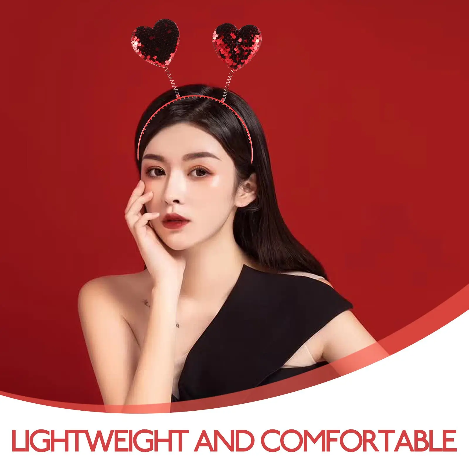 Heart Shaped Headband Women Girls Valentine Day Sequin Hair Accessories Lightweight Comfortable Birthday Party Gift Hair Tool
Heart Shaped Headband Women Girls Valentine Day Sequin Hair Accessories Lightweight Comfortable Birthday Party Gift Hair Tool
