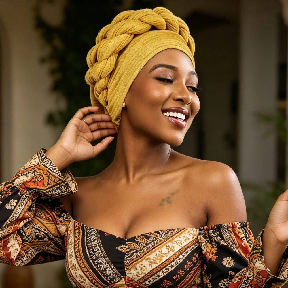 Double Layer Braids Turban Hijab Hat African Head Wrap Women Chemo Cap Muslim Bonnet Beanies Hair Loss Headscarf Turbante Mujer
Double Layer Braids Turban Hijab Hat African Head Wrap Women Chemo Cap Muslim Bonnet Beanies Hair Loss Headscarf Turbante Mujer