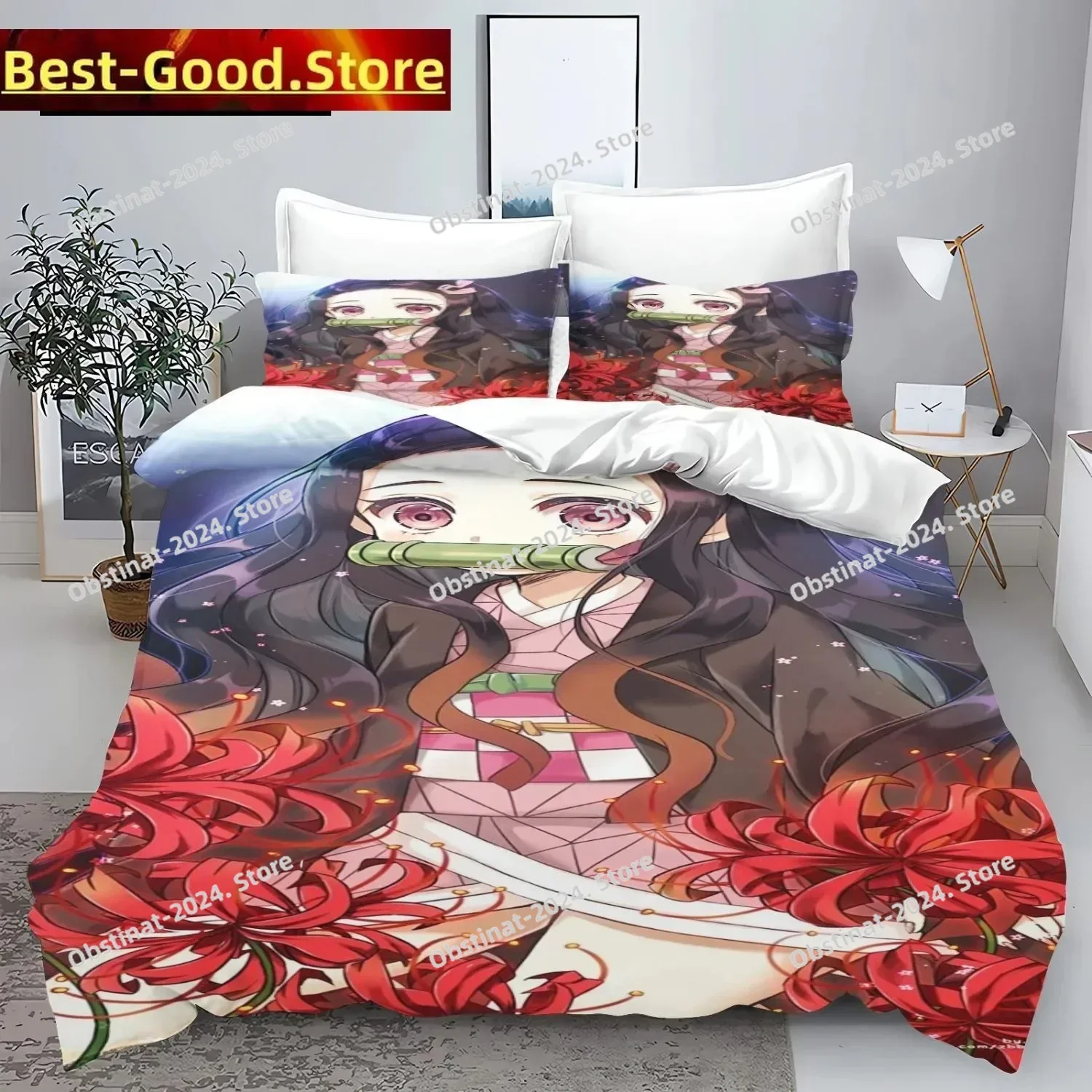 Demon Slayer kamado Nezuko Bedding Set Printed Bed Set With Pillowcase Bed Duvet Cover Soft Single Double Queen Super King Size
Demon Slayer kamado Nezuko Bedding Set Printed Bed Set With Pillowcase Bed Duvet Cover Soft Single Double Queen Super King Size