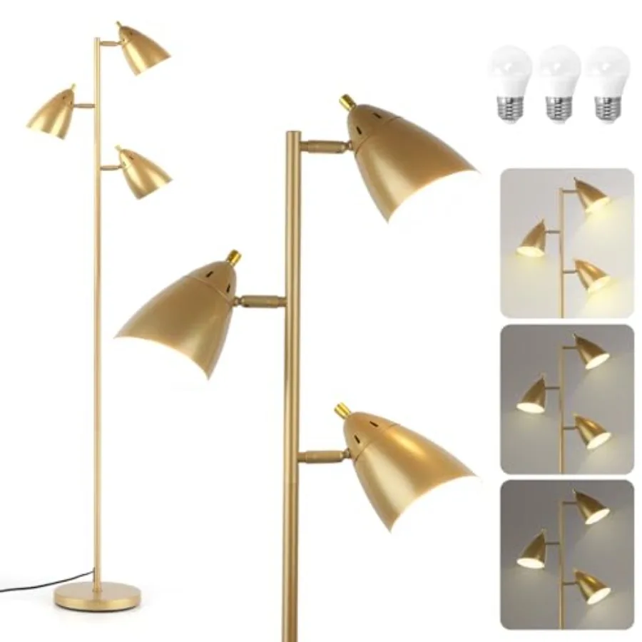 Tree Floor Lamp for Living Room, Industrial 3-Light Standing Lamp with 3 LED Bulbs, Adjustable Rotation Heads, Standing Tall Po
Tree Floor Lamp for Living Room, Industrial 3-Light Standing Lamp with 3 LED Bulbs, Adjustable Rotation Heads, Standing Tall Po