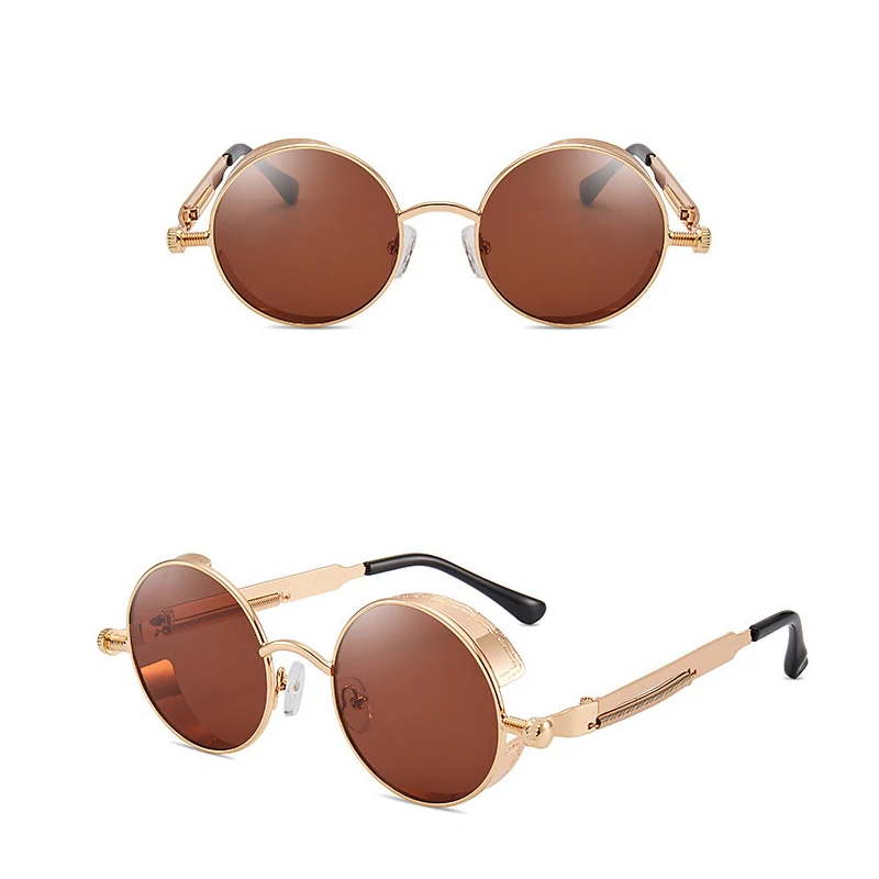Metal Steampunk Sunglasses Men Women Fashion Round Glasses Brand Designer Vintage Sun Glasses High Quality Vintage Round Glasses
Metal Steampunk Sunglasses Men Women Fashion Round Glasses Brand Designer Vintage Sun Glasses High Quality Vintage Round Glasses