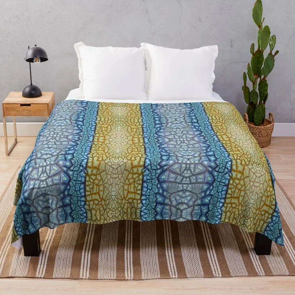 Peeling Paint Tribal Mandala-style Mosaic Pattern - Yellow Blue Jade- Vicki Hadfield Throw Blanket Plaid Blankets
Peeling Paint Tribal Mandala-style Mosaic Pattern - Yellow Blue Jade- Vicki Hadfield Throw Blanket Plaid Blankets