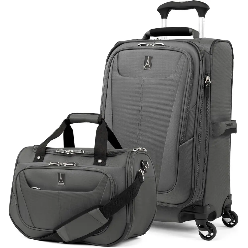 Expandable 2-Piece Carry-On Luggage Set with 4 Spinner Wheels, Underseat Tote, Lightweight Suitcase for Men & Women, Grey
Expandable 2-Piece Carry-On Luggage Set with 4 Spinner Wheels, Underseat Tote, Lightweight Suitcase for Men & Women, Grey