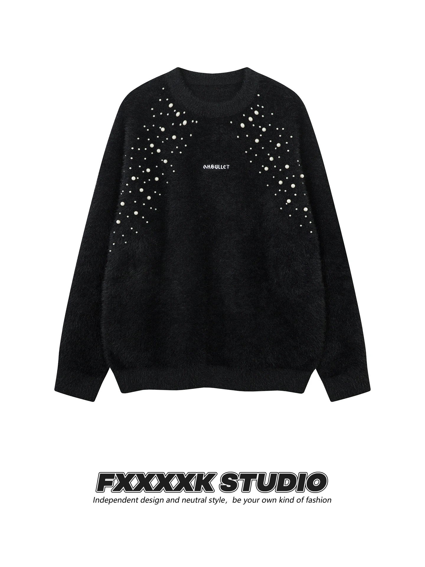 Loose Couples Knitted Sweater Pearl Embroidery American Sle Faion Brand Fur Letter Pattern Autumn Winter Men's Clothing
Loose Couples Knitted Sweater Pearl Embroidery American Sle Faion Brand Fur Letter Pattern Autumn Winter Men's Clothing