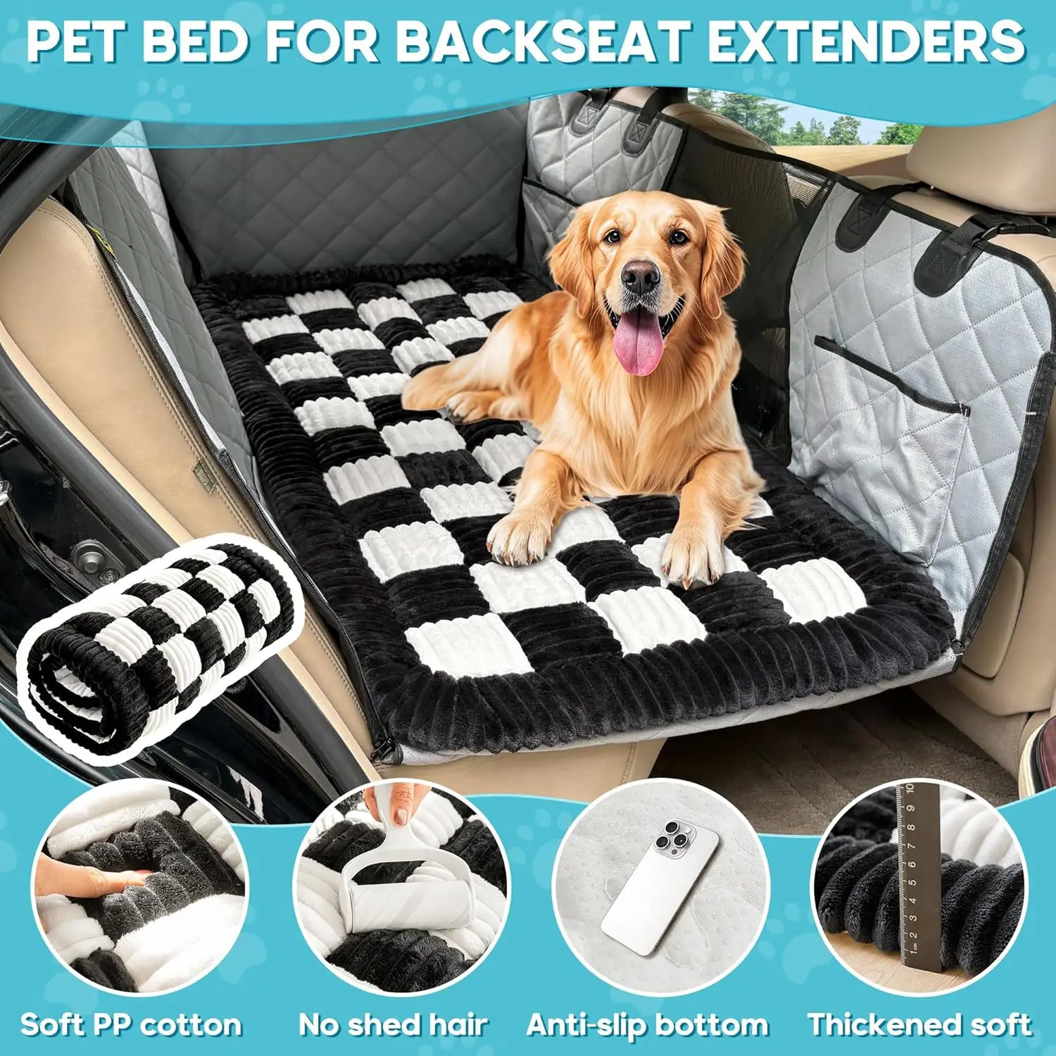 Winter Thick Seat Cushion, Plush Car Cushion, Pet Rear Seat Grid Dog Bed, Sleeping Fart Cushion, Medium-Sized Dog Special
Winter Thick Seat Cushion, Plush Car Cushion, Pet Rear Seat Grid Dog Bed, Sleeping Fart Cushion, Medium-Sized Dog Special