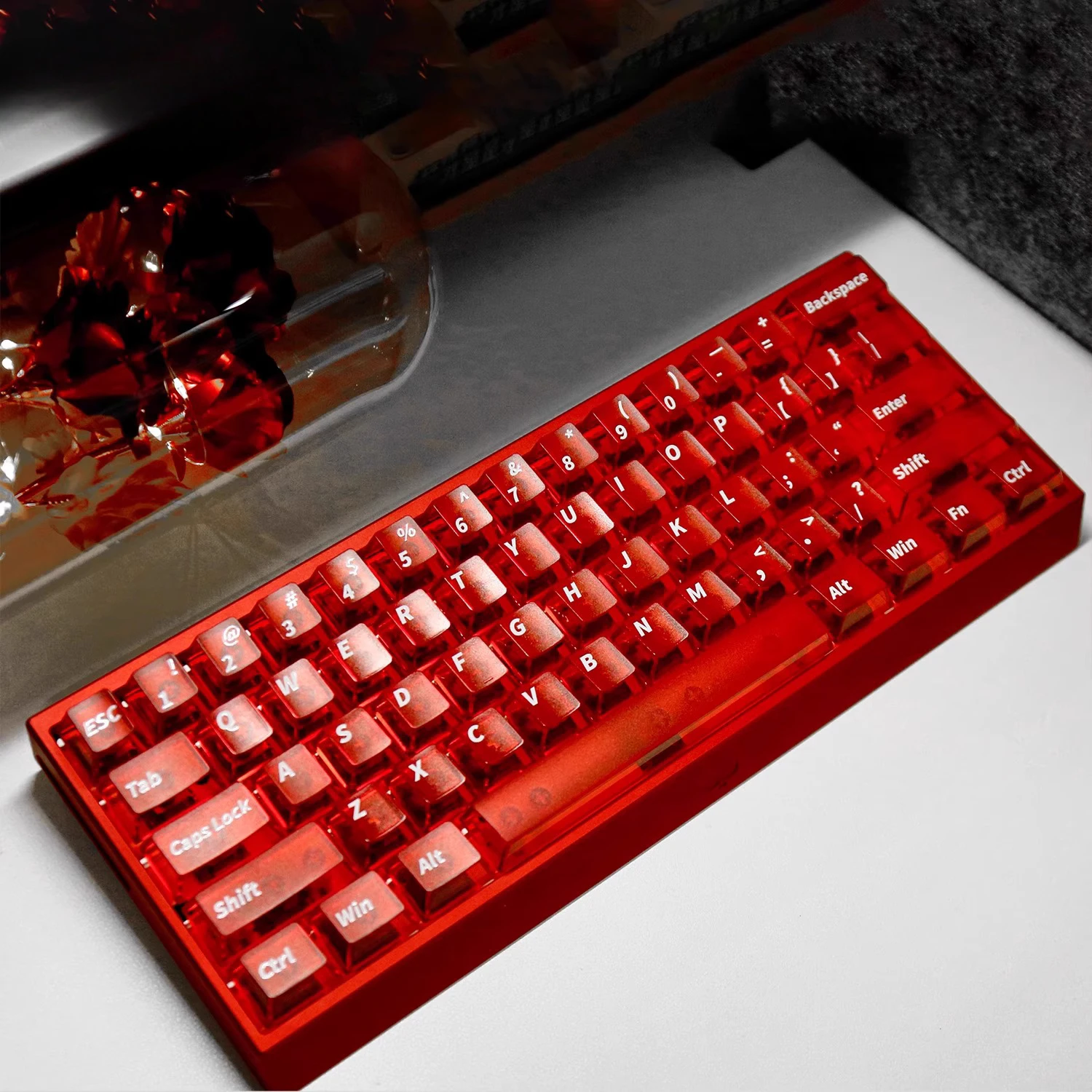PC Original Transparent Transparent Keycap PBT Sublimation Adaptation 60 75 100 Customized Keyboard Universal
PC Original Transparent Transparent Keycap PBT Sublimation Adaptation 60 75 100 Customized Keyboard Universal