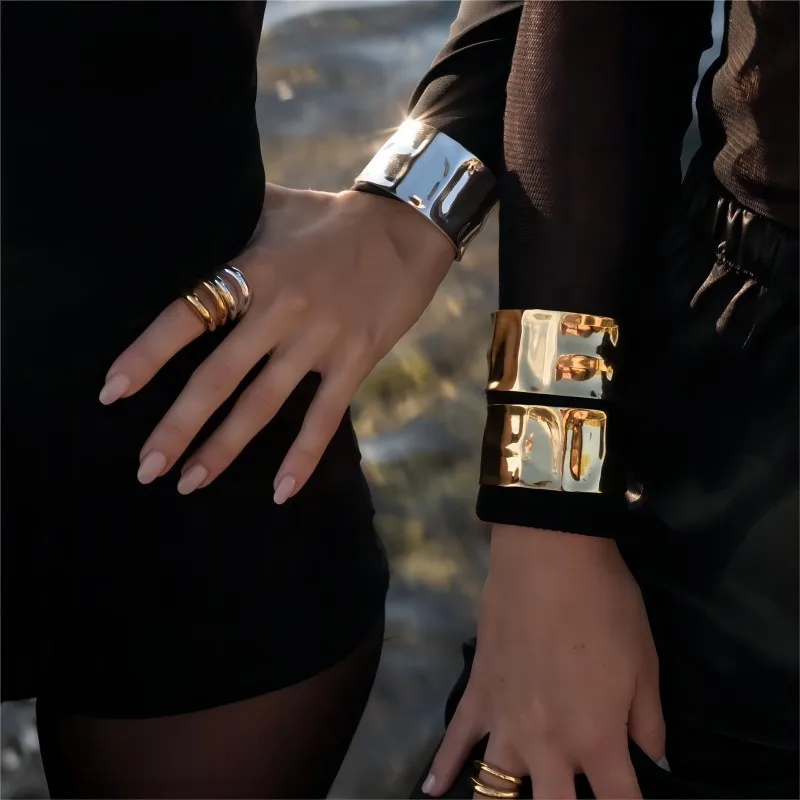 Stylish Unique Design Stainless Steel Metal Textured Cuff Adjustable Open Bracelet Bangle Texture Rust Proof Plated Jewelry Gift
Stylish Unique Design Stainless Steel Metal Textured Cuff Adjustable Open Bracelet Bangle Texture Rust Proof Plated Jewelry Gift