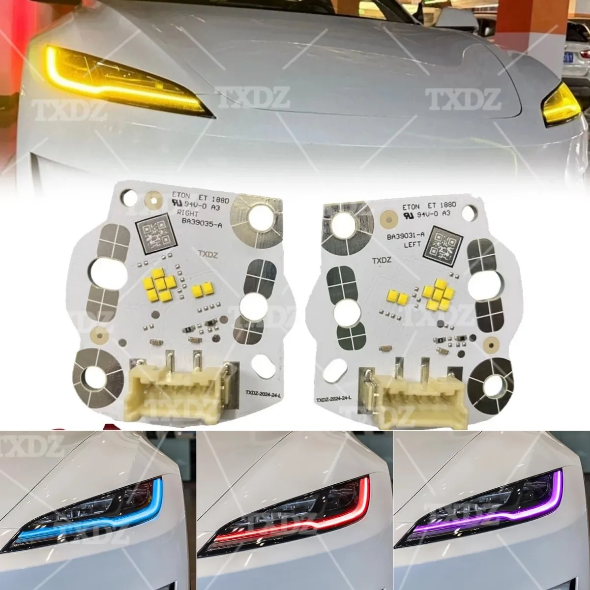 Non-RGB Daytime Running Light Yellow LED Boards For 2024 2025 Tesla model 3 Headlight DRL Module Blue Red
Non-RGB Daytime Running Light Yellow LED Boards For 2024 2025 Tesla model 3 Headlight DRL Module Blue Red