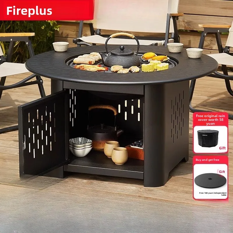 Круглый чайный столик, древесный уголь, уличная внутренняя отопительная печь для домашнего сада, барбекю
Круглый чайный столик, древесный уголь, уличная внутренняя отопительная печь для домашнего сада, барбекю