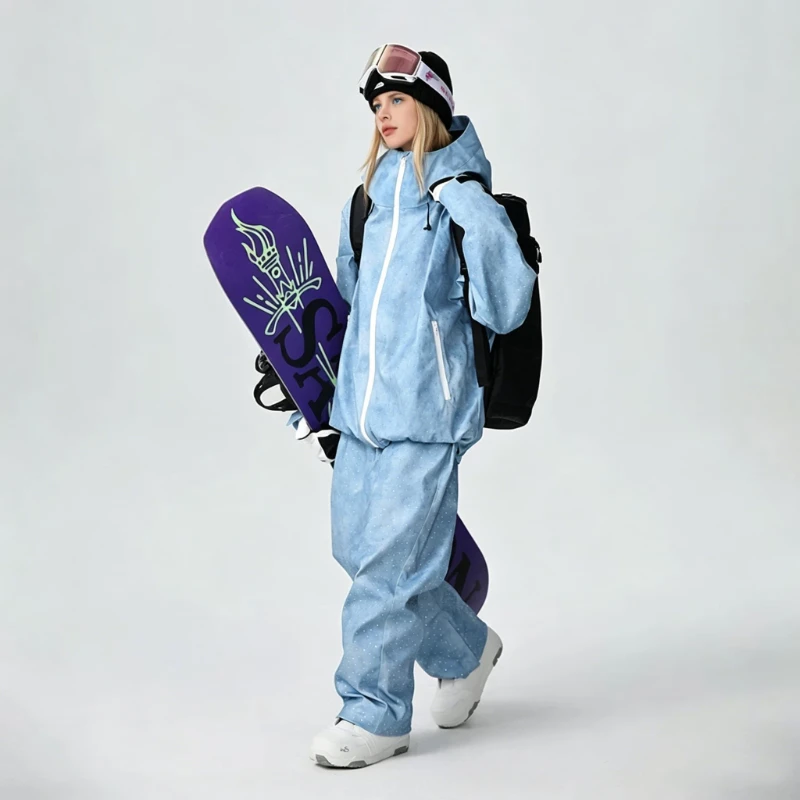 Street Women 3L Snowboarding suit Set Waterproof Windproof 3D Clipping Full Seam Taped Ski Jacket Pants for Outdoors
Street Women 3L Snowboarding suit Set Waterproof Windproof 3D Clipping Full Seam Taped Ski Jacket Pants for Outdoors