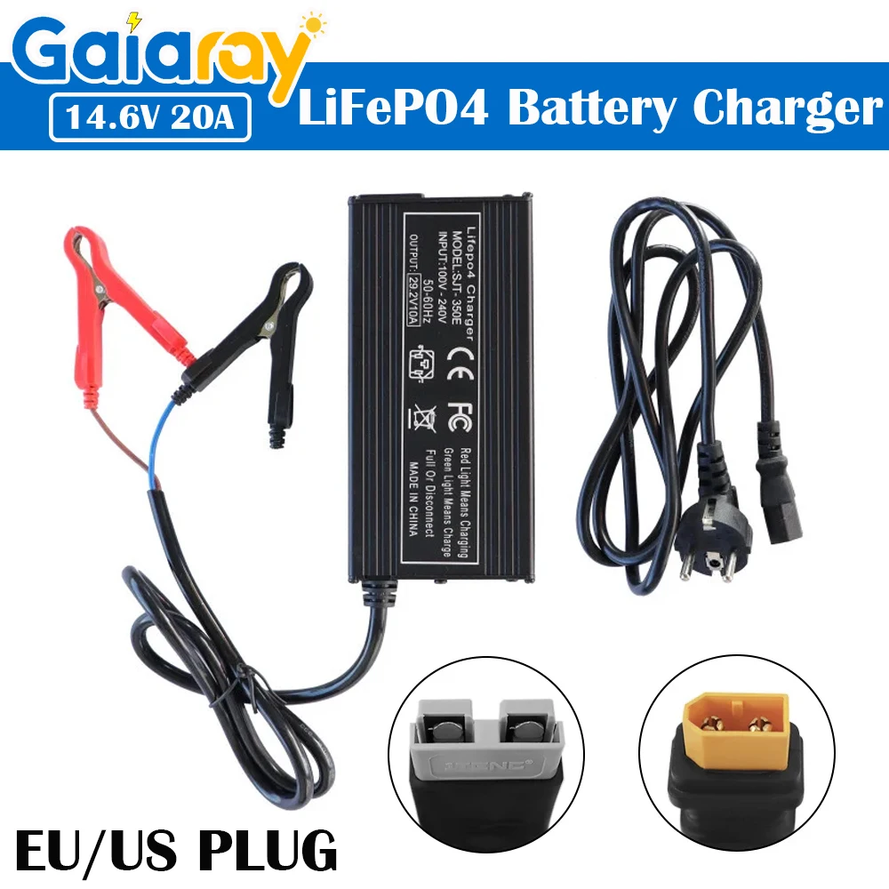 LiFePO4 Battery Charger 14.6V 20A High Power Fast Charge Lithium Battery Pack Charger Battery Adapter Power Bank Charger
LiFePO4 Battery Charger 14.6V 20A High Power Fast Charge Lithium Battery Pack Charger Battery Adapter Power Bank Charger