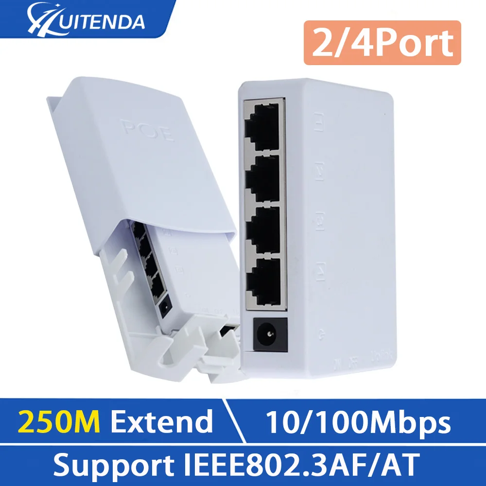 HUI-Tenda 10/100 Мбит/с удлинитель Poe 2/4 порта POE повторитель IEEE 802.3af/at стандарт 250 метров Plug & Play для IP-камеры с коммутатором PoE
HUI-Tenda 10/100 Мбит/с удлинитель Poe 2/4 порта POE повторитель IEEE 802.3af/at стандарт 250 метров Plug & Play для IP-камеры с коммутатором PoE