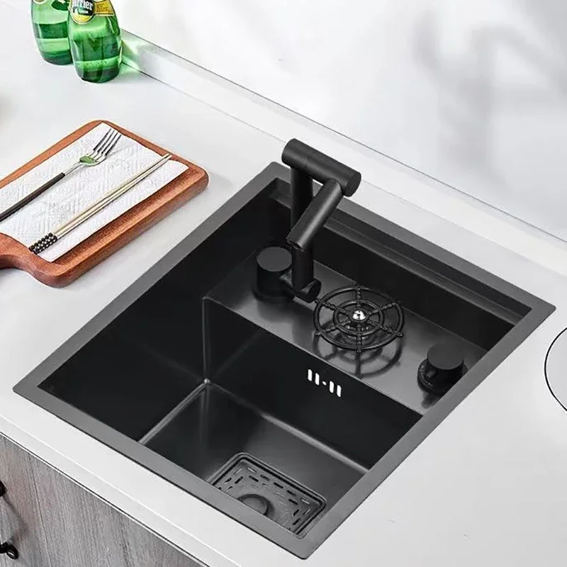 304 Stainless Steel Invisible Kitchen Sink Small Single Sink Bar Counter Mini Washbasin with Cover FaucetSinks Sashbasins
304 Stainless Steel Invisible Kitchen Sink Small Single Sink Bar Counter Mini Washbasin with Cover FaucetSinks Sashbasins