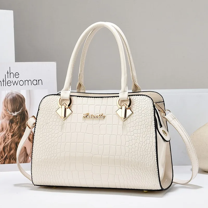 Elegant Fashion Ladies' Tote Handbag, Faux Leather Crocodile Pattern, Stylish Women's Purse With Shoulder Strap
Elegant Fashion Ladies' Tote Handbag, Faux Leather Crocodile Pattern, Stylish Women's Purse With Shoulder Strap