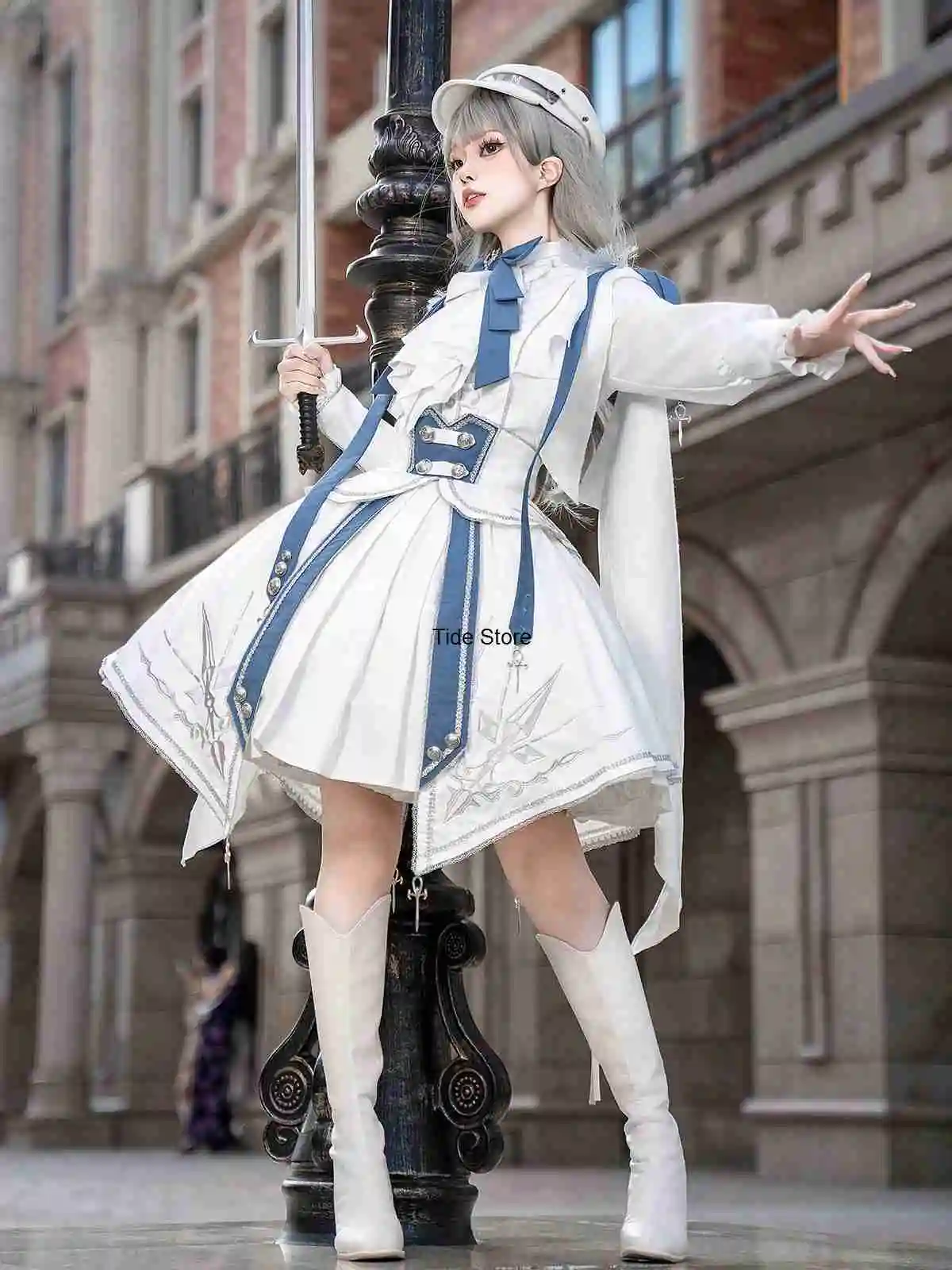 Starlight Knight Outfit Stylish Lolita Dress Punk Style Shirt Sk Skirt Western Lolita Dress Military Sailor Halloween Cosplay
Starlight Knight Outfit Stylish Lolita Dress Punk Style Shirt Sk Skirt Western Lolita Dress Military Sailor Halloween Cosplay