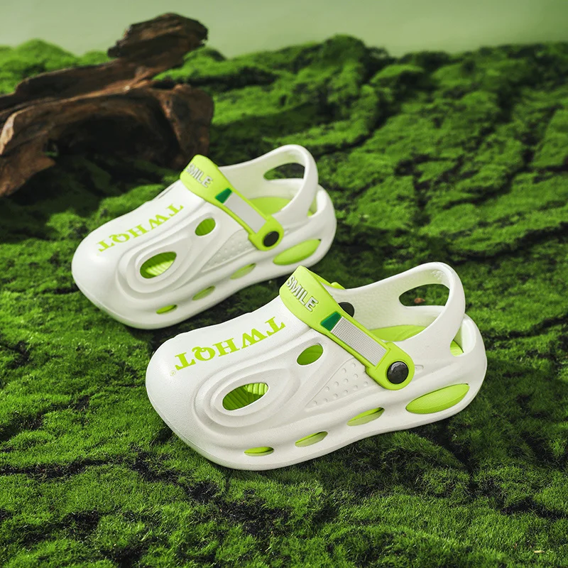 Пара детских летних туфель с дырками, вентилируемая, крутая, мягкая уличная пляжная обувь, размеры 28/29-40/41, HCW-T818
Пара детских летних туфель с дырками, вентилируемая, крутая, мягкая уличная пляжная обувь, размеры 28/29-40/41, HCW-T818