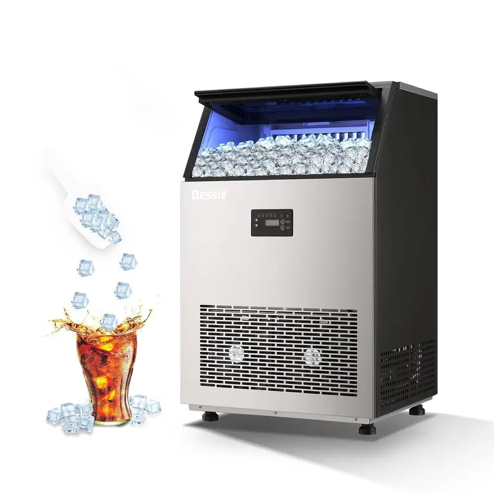 High-Capacity 130Lbs/24H Ice Maker with 40Lbs Storage, 55 Clear Ice Cubes in 8-15Mins, Stainless Steel, Self-Cleaning for Home o
High-Capacity 130Lbs/24H Ice Maker with 40Lbs Storage, 55 Clear Ice Cubes in 8-15Mins, Stainless Steel, Self-Cleaning for Home o