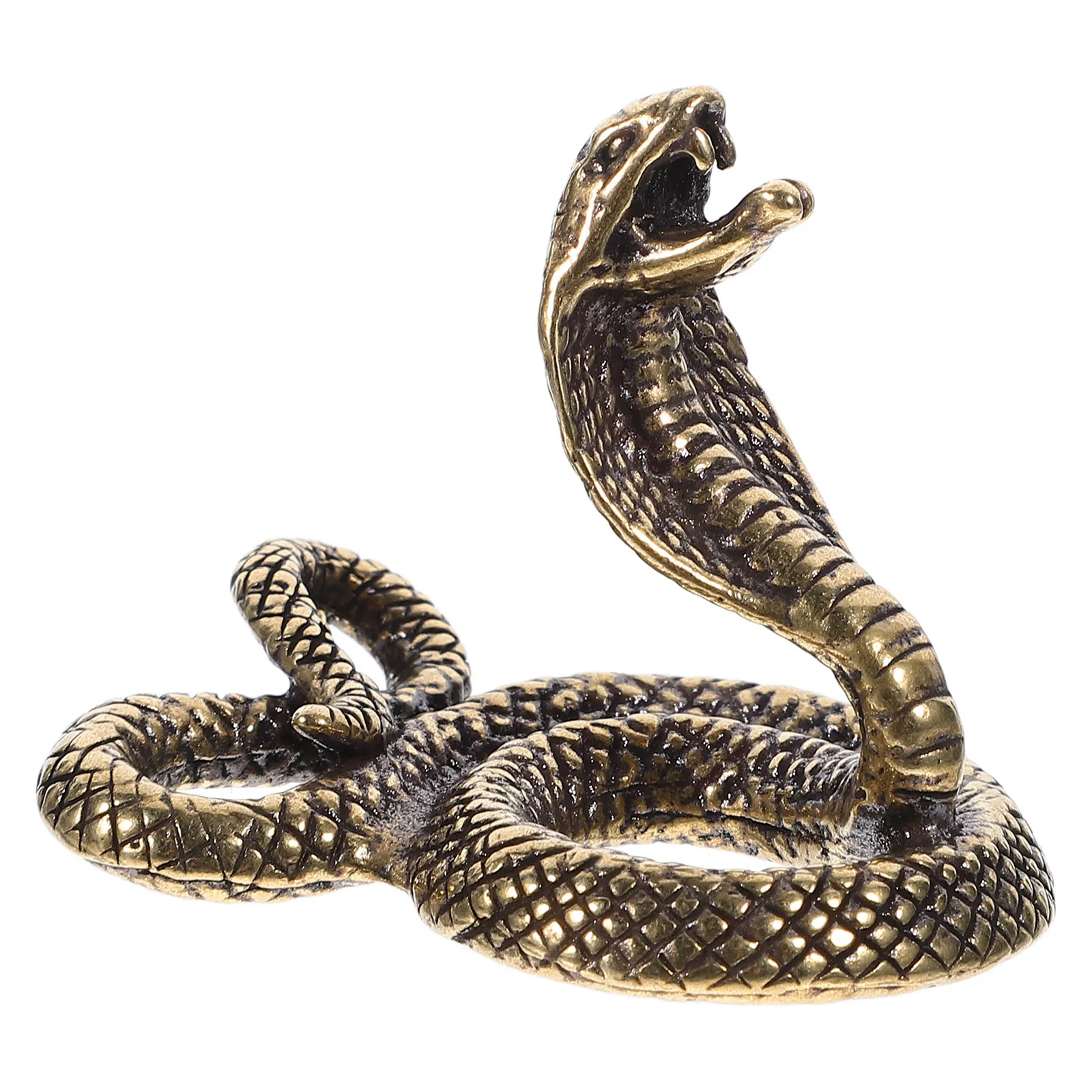Cobra Copper Ornaments Vintage Snake Statue Decor Metal Figurine Sculpture Tea Pet Brass Snakes Desktop Garden Ceremony
Cobra Copper Ornaments Vintage Snake Statue Decor Metal Figurine Sculpture Tea Pet Brass Snakes Desktop Garden Ceremony