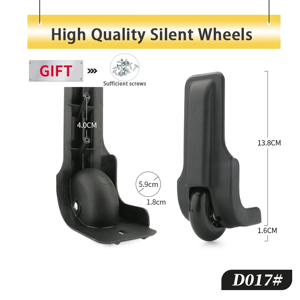 Luggage Wheel Replacement Suitcase Wear-Resistant Roller Accessories Parts Repair High-Quality Trolley Case Directional Wheels
Luggage Wheel Replacement Suitcase Wear-Resistant Roller Accessories Parts Repair High-Quality Trolley Case Directional Wheels