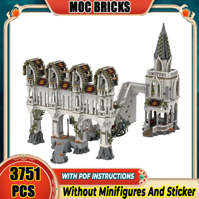 Magical Rings Moc Building Blocks Movie Scene Rivendell Gates Model Castle Bricks DIY Assembly Street View Toys Gifts
Magical Rings Moc Building Blocks Movie Scene Rivendell Gates Model Castle Bricks DIY Assembly Street View Toys Gifts