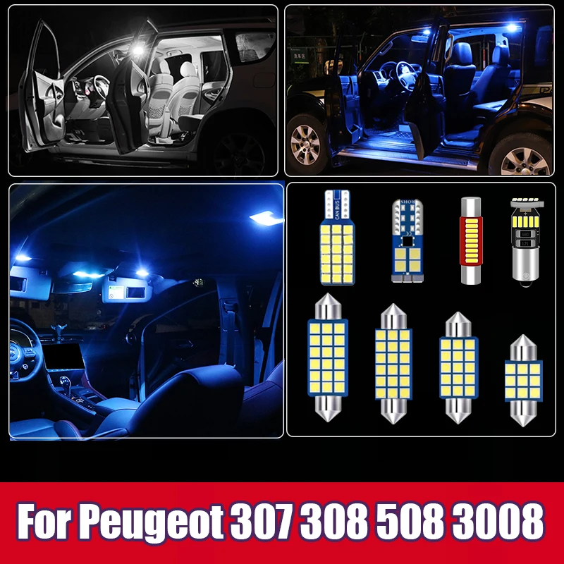 For Peugeot 307 308 508 3008 SW Hatch Car LED Bulbs Interior Dome Reading Lamps Glove box Vanity Mirror Trunk Lights Accessories
For Peugeot 307 308 508 3008 SW Hatch Car LED Bulbs Interior Dome Reading Lamps Glove box Vanity Mirror Trunk Lights Accessories