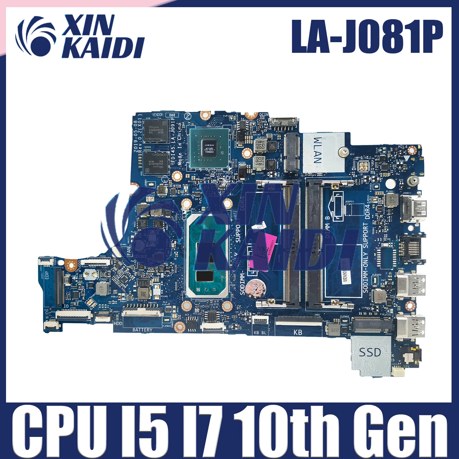 For DELL Latitude 9510 Laptop Motherboard LA-H981P I5-10210U I7-10710U I7-10810U RAM 8G 0X20H5 097KR9 0X1G65 Mainboard
For DELL Latitude 9510 Laptop Motherboard LA-H981P I5-10210U I7-10710U I7-10810U RAM 8G 0X20H5 097KR9 0X1G65 Mainboard