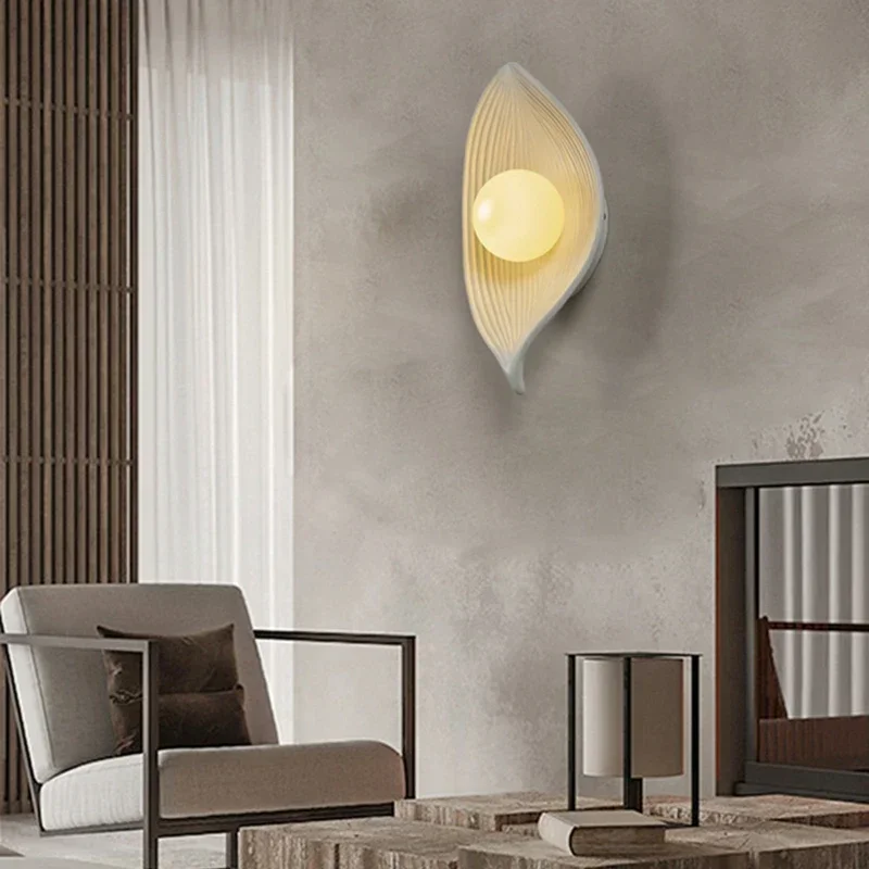 Vintage Leaf Resin Wall Lamps, LED Sconces, Bedroom, Living Room, Corridor, Porch Background, Indoor Lighting, Home Decor, G4
Vintage Leaf Resin Wall Lamps, LED Sconces, Bedroom, Living Room, Corridor, Porch Background, Indoor Lighting, Home Decor, G4