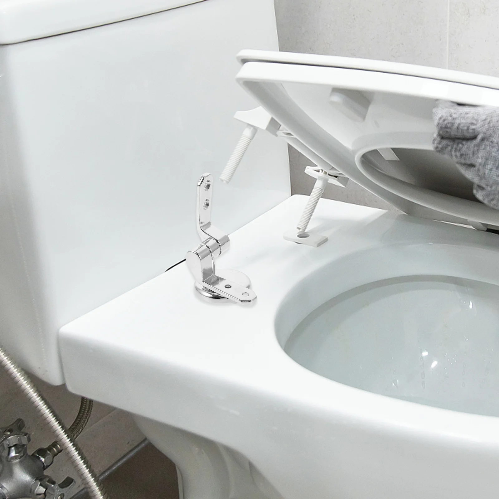 Replacement Toilet Seat Hinge Set Stainless Steel Plastic Alloy Silver Durable Mounting Fit Wooden Metal Plastic Toilets
Replacement Toilet Seat Hinge Set Stainless Steel Plastic Alloy Silver Durable Mounting Fit Wooden Metal Plastic Toilets