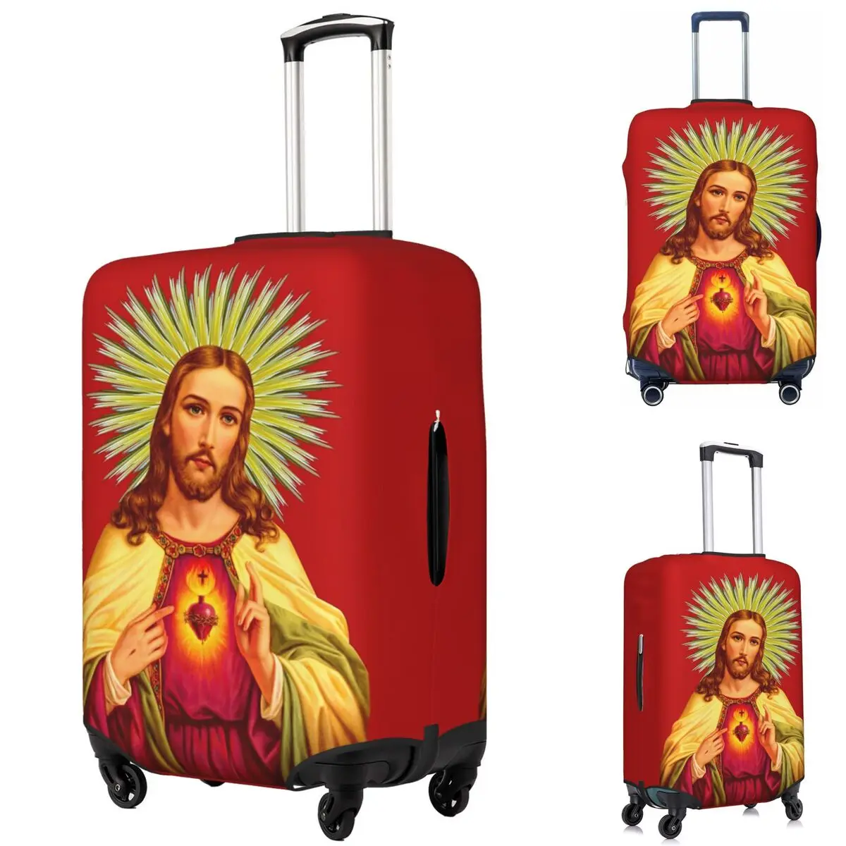 Jesus Biblical References Suitcase Cover Protection Elastic Travel Luggage Protector Covers for 18-32 Inch
Jesus Biblical References Suitcase Cover Protection Elastic Travel Luggage Protector Covers for 18-32 Inch