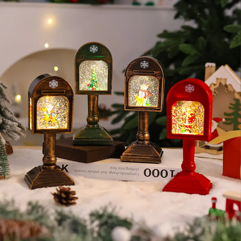 Christmas Mailbox Luminous Music Crystal Lamp Claus Desktop Decoration Ornament Night Light Christmas Gift
Christmas Mailbox Luminous Music Crystal Lamp Claus Desktop Decoration Ornament Night Light Christmas Gift