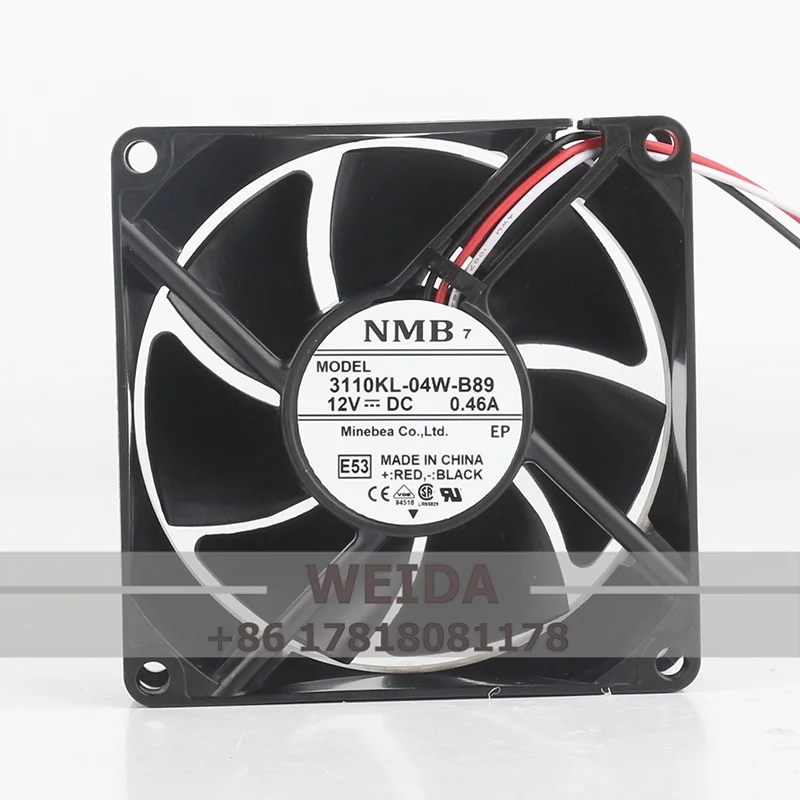 Original NMB 8025 80X80X25MM 3110KL-04W-B89 5V 24V 48VDC12V 0.46A 8cm axial flow cooling fan
Original NMB 8025 80X80X25MM 3110KL-04W-B89 5V 24V 48VDC12V 0.46A 8cm axial flow cooling fan