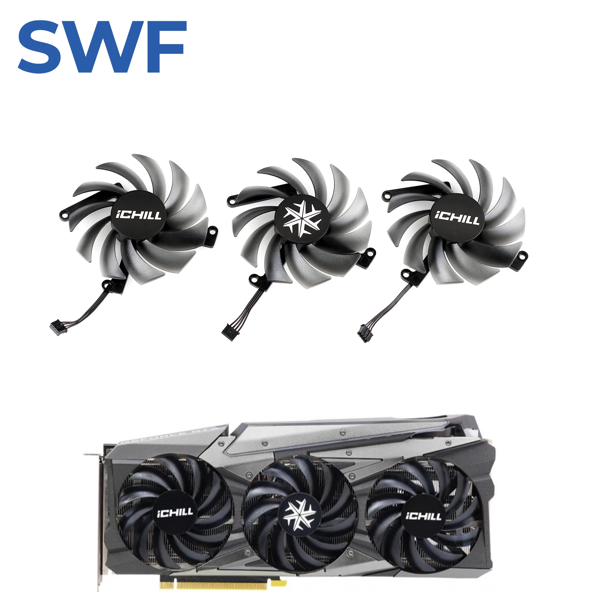 CF-12915S RTX 3060 Cooling Fan For INNO3D Geforce RTX 3060 3070 Ti ICHILL X3 Graphics Card Cooler Fan
CF-12915S RTX 3060 Cooling Fan For INNO3D Geforce RTX 3060 3070 Ti ICHILL X3 Graphics Card Cooler Fan