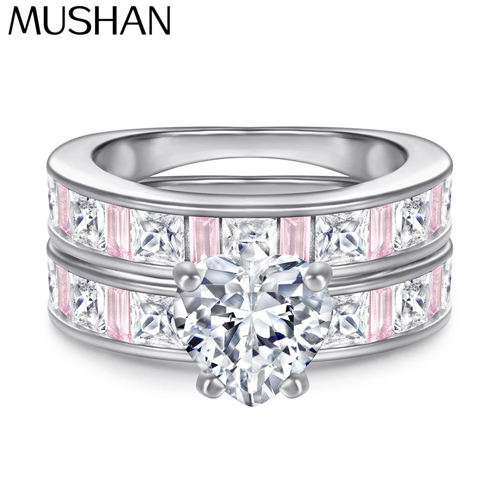 MuShan Jewelry 925 Sterling Silver Rings Bands Engagement Ring 7A Cubic Zirconia Romantic Rings Bands Rings Bands Women Gift
MuShan Jewelry 925 Sterling Silver Rings Bands Engagement Ring 7A Cubic Zirconia Romantic Rings Bands Rings Bands Women Gift
