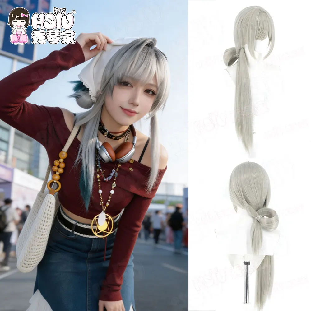 Long Gray Green Synthetic Hairpiece HSIU, Complete Wig Set Including Wig Cap for Game Path to Nowhere Eleven Cosplay
Long Gray Green Synthetic Hairpiece HSIU, Complete Wig Set Including Wig Cap for Game Path to Nowhere Eleven Cosplay