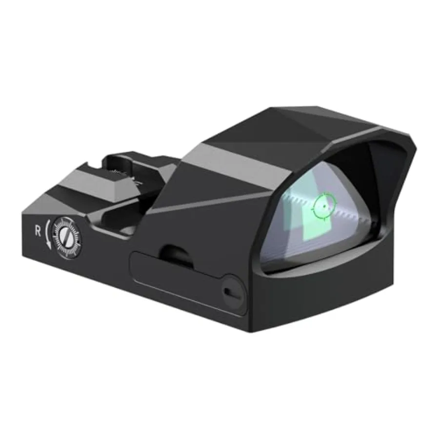 PMD504G Micro Green Dot Sight Compatible with RMR CutMultiple Reticle 2 MOA Dot and 62 MOA Circle Shake Awake Reflex Sight with