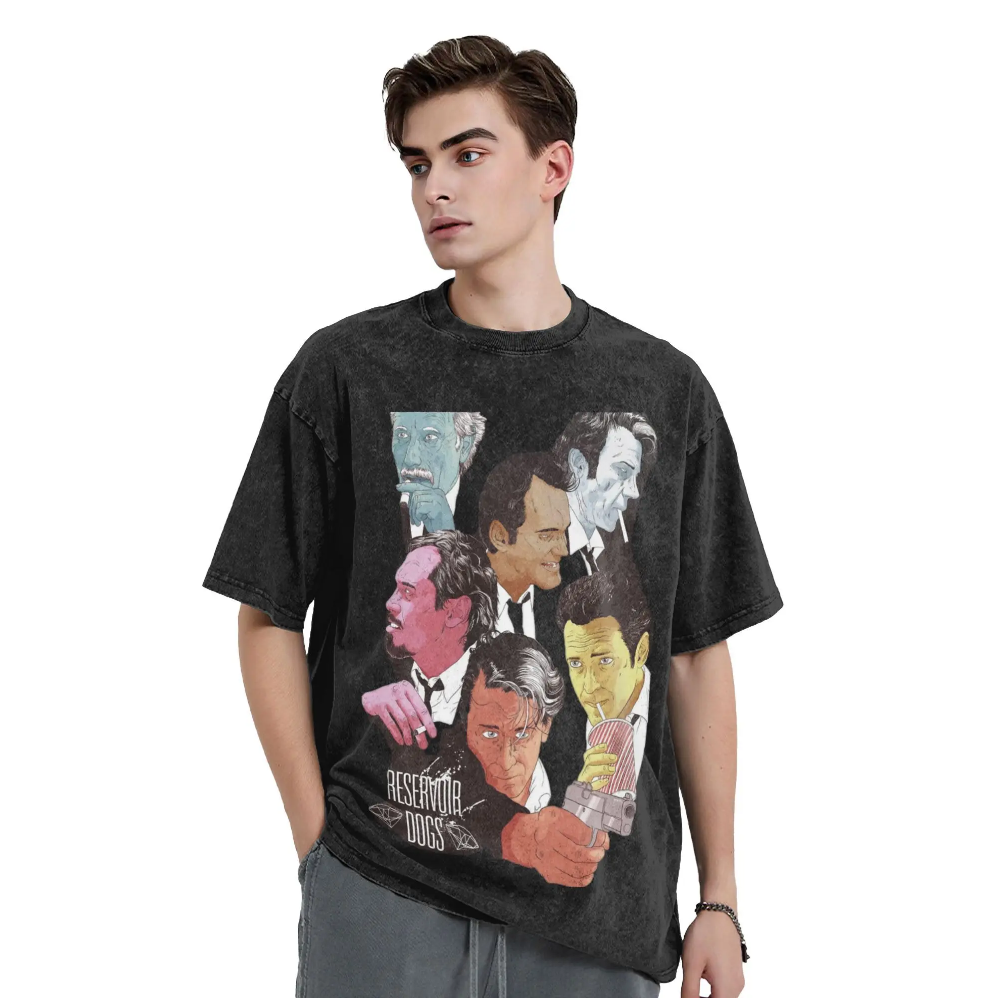 Reservoir Dogs Movie T Shirts Hip Hop Washed Cotton Oversize T-Shirt Fashion Men Women Tops Streetwear Printed Tees
Reservoir Dogs Movie T Shirts Hip Hop Washed Cotton Oversize T-Shirt Fashion Men Women Tops Streetwear Printed Tees