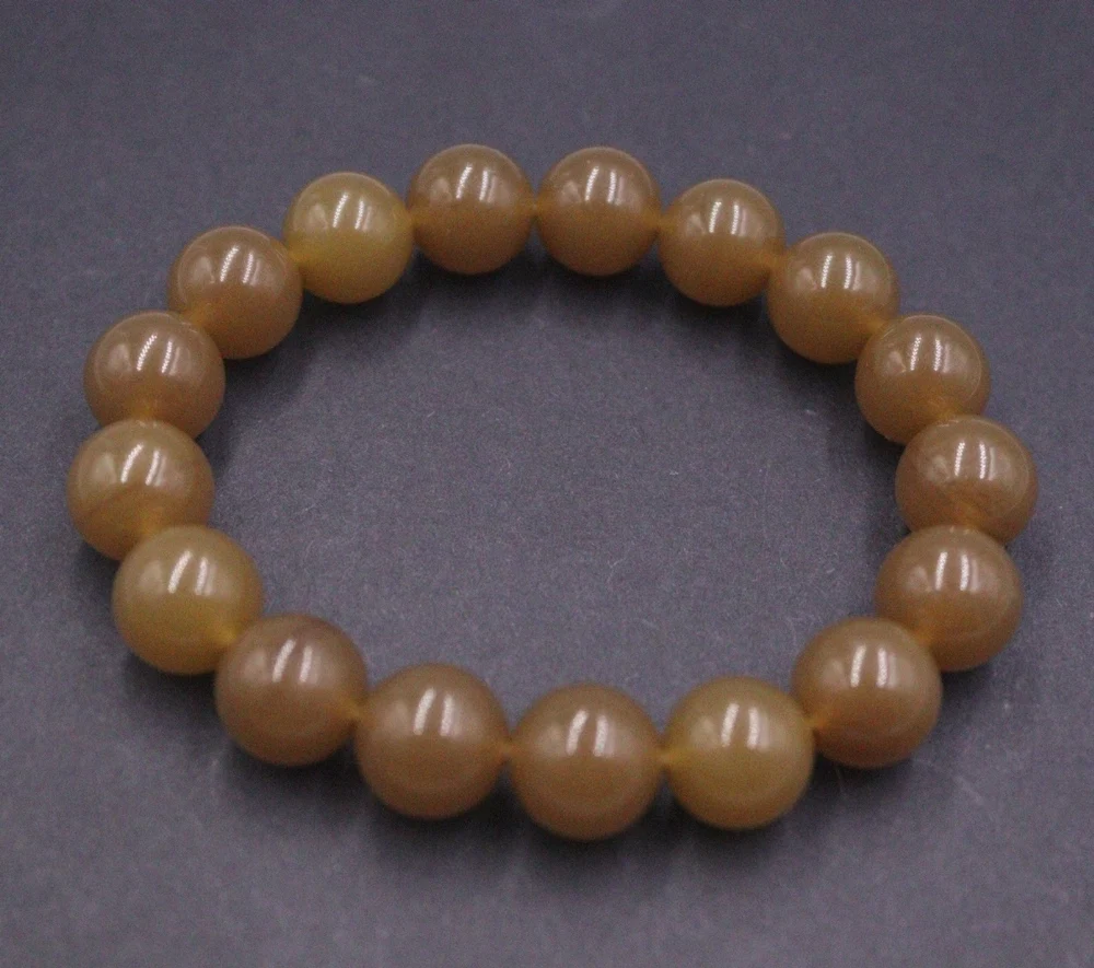 Natural Jade Men Women Craved Gift 11.5mm Caramel Color Round Beaded Bracelet
Natural Jade Men Women Craved Gift 11.5mm Caramel Color Round Beaded Bracelet
