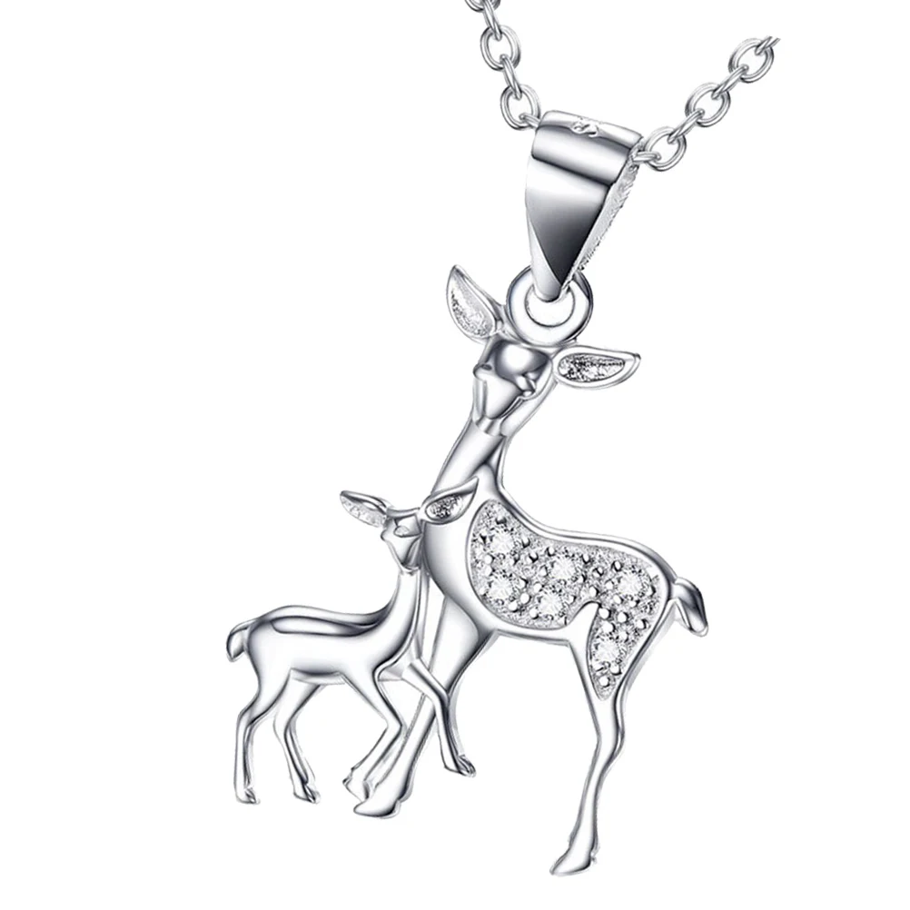 Merry Christmas Elk Pendant Necklace Sterling Silver Women Xmas Gift Delicate Jewelry Fashion Matching Clothes Popular
Merry Christmas Elk Pendant Necklace Sterling Silver Women Xmas Gift Delicate Jewelry Fashion Matching Clothes Popular