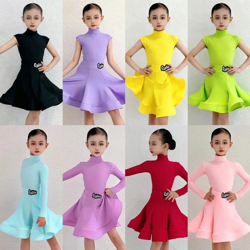 Kids Latin Dance Professional Compeititon Dress Long Sleeces Petal NeckCha Cha Dance Dress Practice Clothes Claice Training Wear
Kids Latin Dance Professional Compeititon Dress Long Sleeces Petal NeckCha Cha Dance Dress Practice Clothes Claice Training Wear