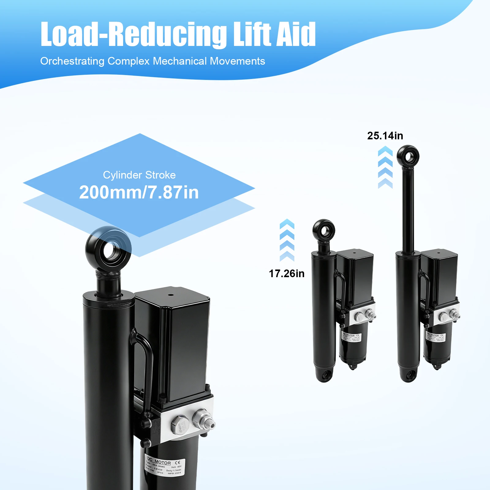 12V Electric Hydraulic Linear Actuator Waterproof 2T Load 200mm Stroke 800W Self-Locking Actuator for Lifting Platform Machinery
12V Electric Hydraulic Linear Actuator Waterproof 2T Load 200mm Stroke 800W Self-Locking Actuator for Lifting Platform Machinery