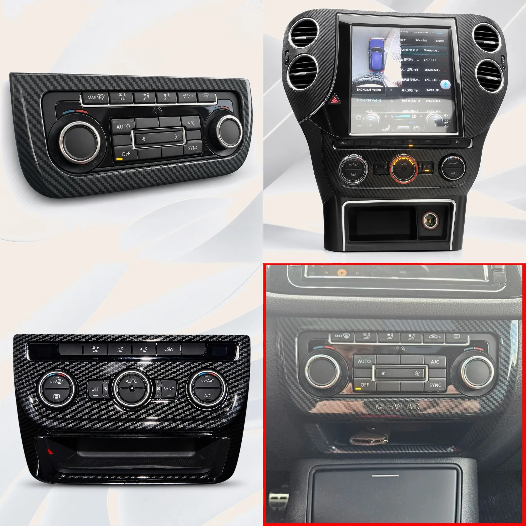 Car Styling For VW Tiguan 2010-2015 Center AC Control Panel Decoration Cover Sticker Trim Moulding Strip Car Styling Auto Parts
Car Styling For VW Tiguan 2010-2015 Center AC Control Panel Decoration Cover Sticker Trim Moulding Strip Car Styling Auto Parts