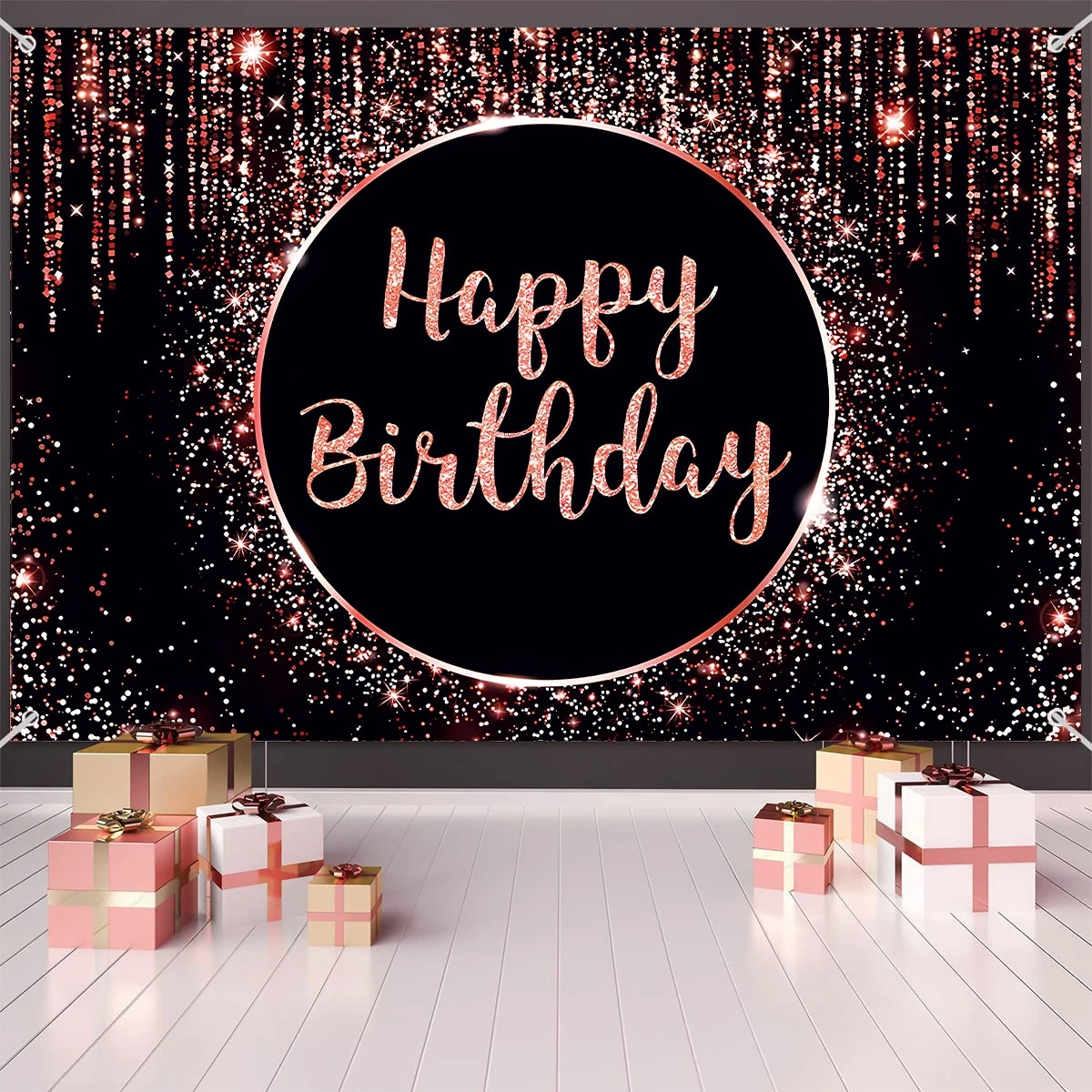 Black Pink Happy Birthday Background Rose Gold Glitter Balloon Party Decor Family Portrait Photography Backdrop Birthday Decor
Black Pink Happy Birthday Background Rose Gold Glitter Balloon Party Decor Family Portrait Photography Backdrop Birthday Decor