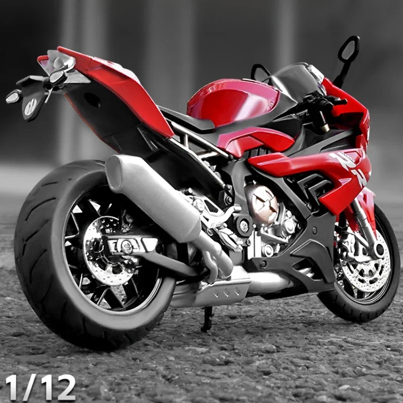 BMW S1000RR Super Motorcycle Model with Sound Light Collection Simulation 1:12 Miniature Voiture Diecast Metal Toy Vehicle Boy
BMW S1000RR Super Motorcycle Model with Sound Light Collection Simulation 1:12 Miniature Voiture Diecast Metal Toy Vehicle Boy
