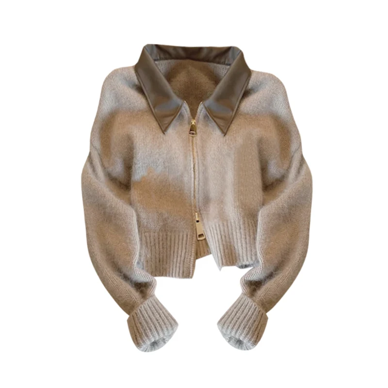 Long Sleeve Contrast Color Patchwork Women Cardigan Aesthetic Turn Down Collar Sweet Knitted Fashion Zipper Jumpers
Long Sleeve Contrast Color Patchwork Women Cardigan Aesthetic Turn Down Collar Sweet Knitted Fashion Zipper Jumpers