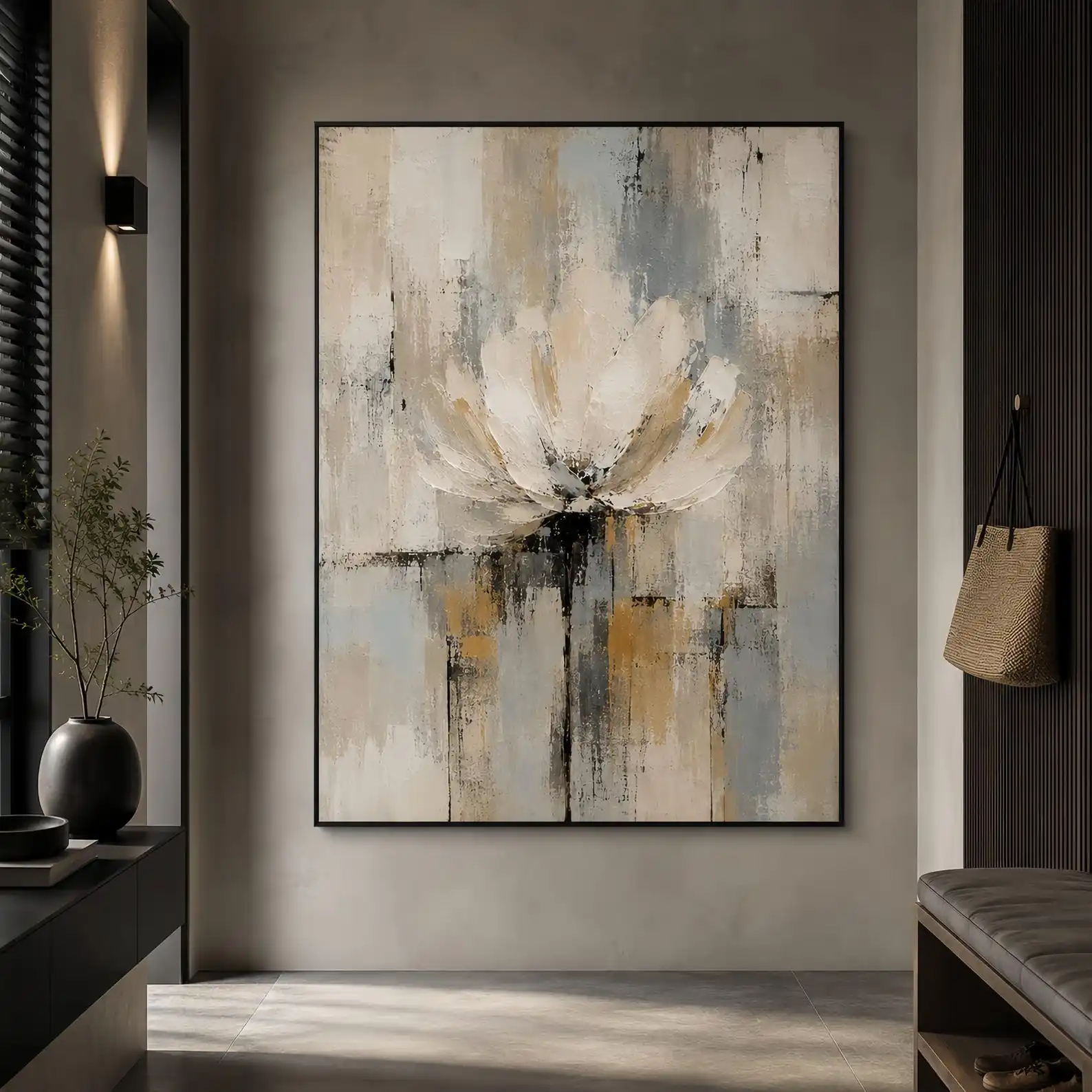 Mhemyo Textured White Flower Canvas Wall Art Large Abstract Hand Painted Floral Oil Painting Neutral Wabi Sabi Living Room Decor
Mhemyo Textured White Flower Canvas Wall Art Large Abstract Hand Painted Floral Oil Painting Neutral Wabi Sabi Living Room Decor