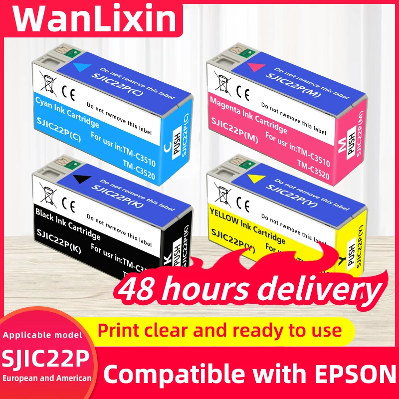 Europe SJIC22P Pigment ink Cartridge Compatible For Epson TM-C3500 C3500 Label printer Ink cartridges C33S020577 SJIC22P(K)
Europe SJIC22P Pigment ink Cartridge Compatible For Epson TM-C3500 C3500 Label printer Ink cartridges C33S020577 SJIC22P(K)