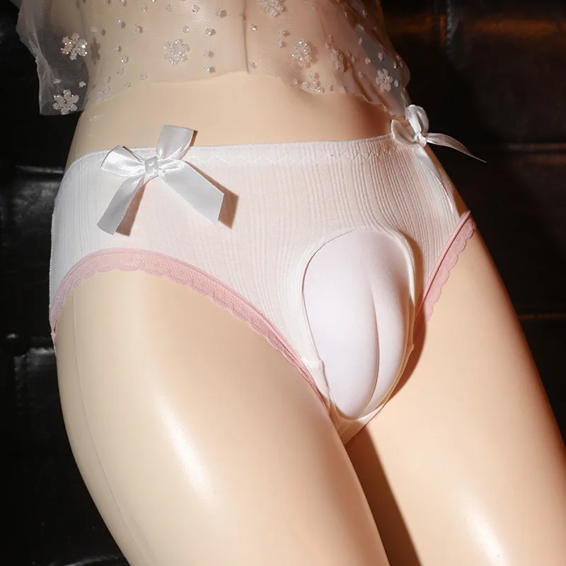 For Men Women Camel Toe Underwear Sissy Sexy Cross Dressing Brief Bowknot Cute Sweet Lowr-ise Underpants Seamless Elastic Pantie
For Men Women Camel Toe Underwear Sissy Sexy Cross Dressing Brief Bowknot Cute Sweet Lowr-ise Underpants Seamless Elastic Pantie
