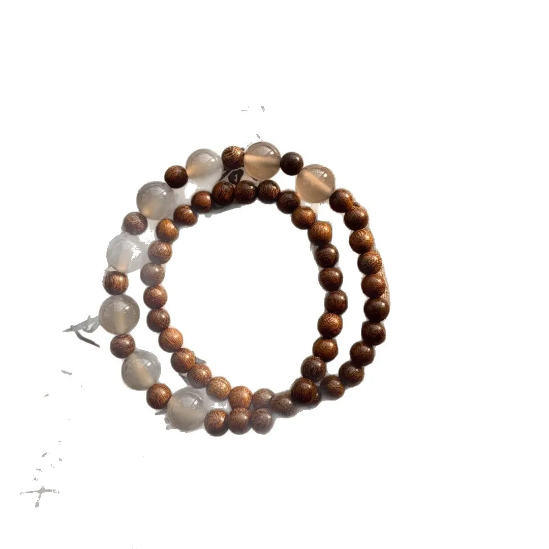 New Chinese Style Golden Sandalwood Grey Agate Double Loop Bracelet Elegant Hand Chain for Women Gifts
New Chinese Style Golden Sandalwood Grey Agate Double Loop Bracelet Elegant Hand Chain for Women Gifts