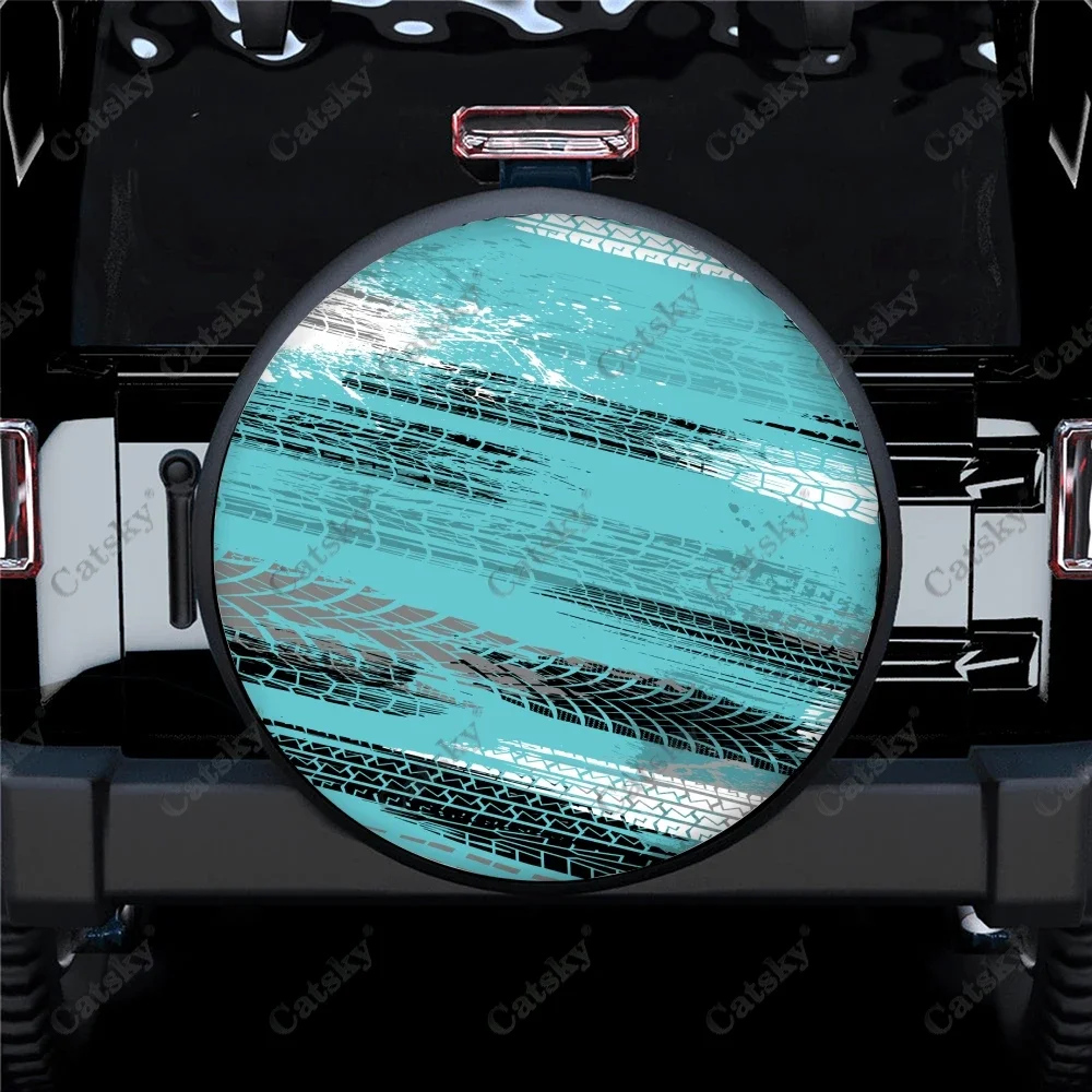Grunge Tire Tracks Polyester Universal Spare Wheel Tire Cover Custom Tire-Covers for Trailer RV SUV Truck Camper
Grunge Tire Tracks Polyester Universal Spare Wheel Tire Cover Custom Tire-Covers for Trailer RV SUV Truck Camper